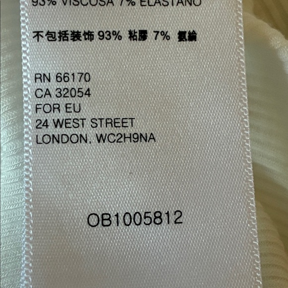 FREE PEOPLE Medium Ivory Shimmy Shake Top Deep V-Back Boho Oversized Casual - Picture 14 of 14